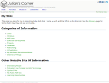 Tablet Screenshot of julianscorner.com
